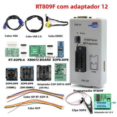 Imagem de Universal USB Programador Repair Tools, LCD VGA, RT809F, ISP Serial, R