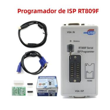 Imagem de Universal USB Programador Repair Tools, LCD VGA, RT809F, ISP Serial, R