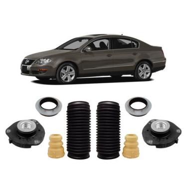 Imagem de 2 Kit Coxim Batente Coifa Dianteiro Vw Passat 2008 2009 2010 - QualyKi