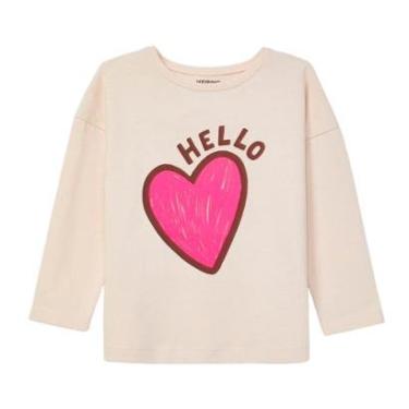 Imagem de Blusa Hering infantil Verde Menina Comfort Decote Redondo Estampada-Feminino