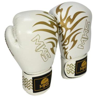 Imagem de Luva de Boxe Muay Thai MKS Mythology em Couro, 14 Oz