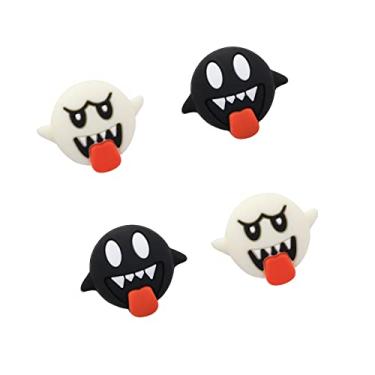Imagem de Switch Thumb Grips Ghost, Cute Luminous Ghost Thumb Grips para Nintendo Switch, capa de joystick de silicone macio compatível com Nintendo Switch/Switch OLED/Switch Lite - (dois conjuntos)