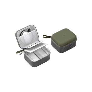 Imagem de Hagibis Bolsa organizadora eletrônica de viagem para Mac mini M4/M4 Pro 2024, estojo de transporte portátil para cabo, carregador, cartão SD, mouse, disco flash USB (verde)