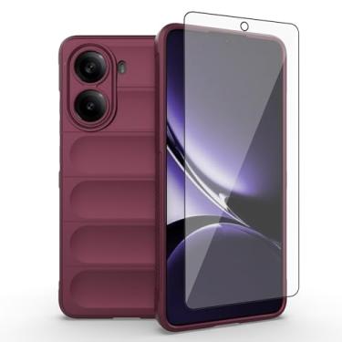 Imagem de Asuwish Capa de telefone para Poco X7 Pro com protetor de tela de vidro temperado e TPU macio fino à prova de choque capa protetora de silicone acessórios Redme 7X mulheres homens meninas meninos