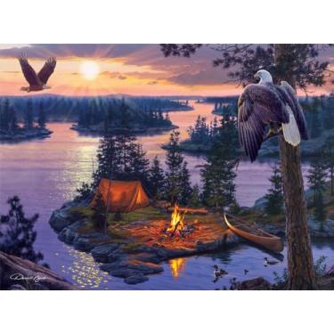 Imagem de Buffalo Games - Darrell Bush - Dawn's Watchman - Quebra-cabeça de 1000 peças para adultos quebra-cabeça desafiador perfeito para noites de jogo - Tamanho final 67 x 19,75