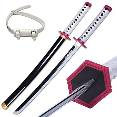 Imagem de ziqing Espada Demon Katana Tomioka Giyuu Espada Cosplay Artesanal Katana 78 cm com Vários Estilos para Escolher