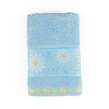 Imagem de Toalha de Banho Infantil Minimi Kids 100% Algodão Menina e Menino com Desenhos Felpuda Alta Absorção (Margarida)