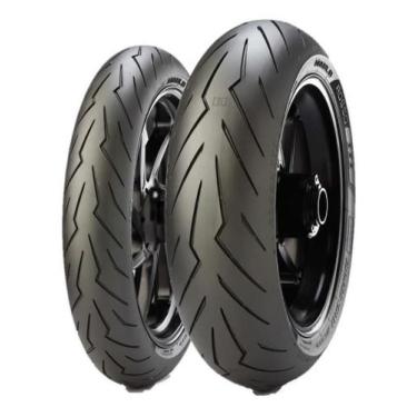 Imagem de Par Pneu Pirelli Diablo Rosso Iii 110 + 150 Mt03 R3 2023