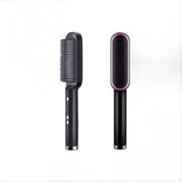 Imagem de Escova Alisadora Bivolt 5 em 1 - Alisa, Hidrata, Modela, Alinha e Anti-Frizz (preto(kit3))