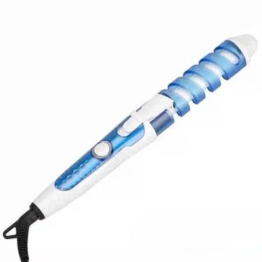 Imagem de Pranchas de Ondular Hair Styler Modelador de Cabelo with Tourmaline Ceramic Plates for Frizz Free Silky Hair and Long Lasting Curls (Azul)