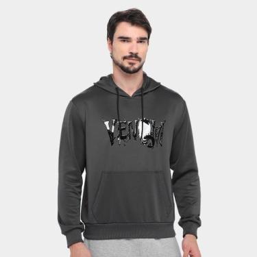 Imagem de Moletom Mooncity Venom Masculino, Cinza, P