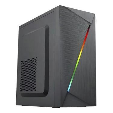 Imagem de Gabinete Gamer BRX BM20 Vortex  Estilo RGB, Lateral em Vidro e Alto Fl