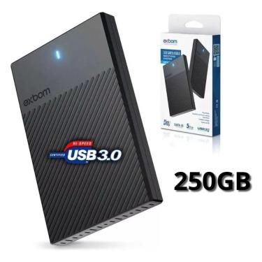 Imagem de Hd Externo De Bolso 250gb Usb 3,0 PS3 e Notebook-Unissex