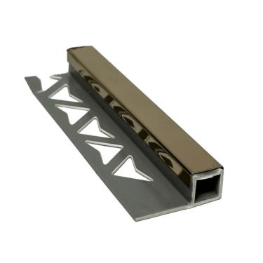 Imagem de Perfil em Aço Inox Barra 1cm X 250cm Cobre brilho