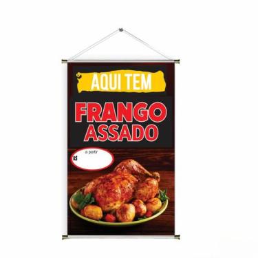 Imagem de Banner pronto Frango Assados BA 023 medida 45x70 cm arte pronta