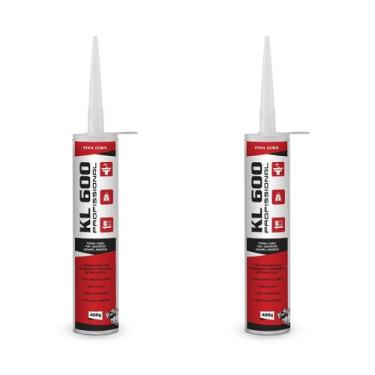 Imagem de Kit 2 Colas Fixa Cuba Louça Inox Pedra Adesiva Granito 400gr - Rama