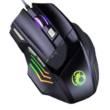 Imagem de Mouse Gamer Exbom, 3.200 Dpi, Óptico, Para Jogo, Com LED, RGB, USB