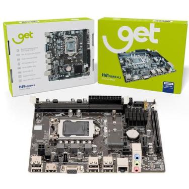 Imagem de Placa-Mãe Get H61 DDR3 M2 LGA 1155 Intel SATA M.2 HDMI VGA