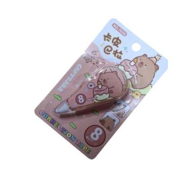 Imagem de Corretivo Em Fita Estampa Capivara Com Tampa Protetora Fofa - RCP