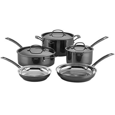 Imagem de CONJUNTO DE PANELAS CUISINART AÇO INOX MICA SHINE 8 PEÇAS MSS-8