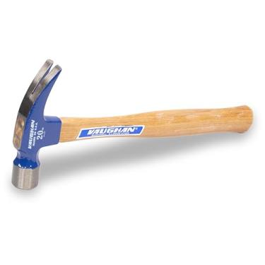 Imagem de Martelo de moldura profissional Vaughan 999 580 g. rosto liso. alça de vime branca. 35.5 cm de comprimento.