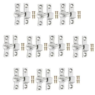 Imagem de Tranqueta Fecho Trinco Bico Virado Porta Janela Kit 10 Un