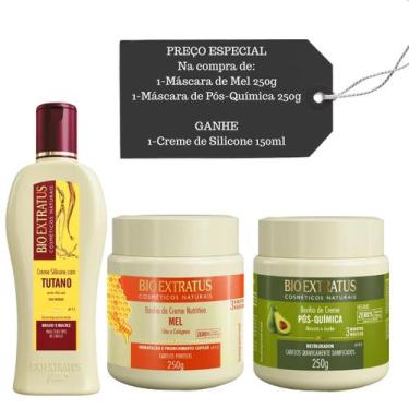 Imagem de Cronograma Bio Extratus Pós Química e Mel +Creme de Silicone