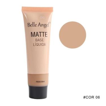 Imagem de BASE LÍQUIDA MATTE BELLE ANGEL 30ml 5 TONS DE PELE, COR 6