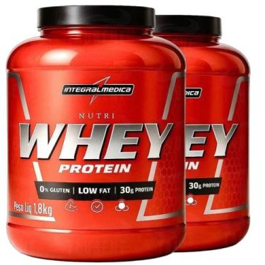 Imagem de Kit 2x Nutri Whey Isolado Cookies 1.8Kg - Integralmedica - Integralméd
