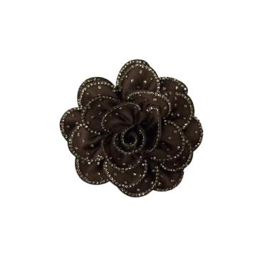 Imagem de Broche grande de flor de rosa strass broche de lapela para mulheres dela moda elegante cristal camélia broches florais broche para vestidos terno roupas acessórios joias flor na lapela casamento 100