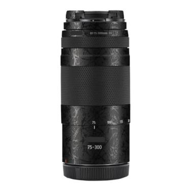 Imagem de Adesivo para lente de câmera 75-300 4-5.6 Película protetora para Canon RF 75-300 mm F4-5.6 (Splash Ultra Preto)