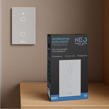 Imagem de Interruptor Inteligente Smart Wi-fi Alexa google 2 Botões 4x2 Bivolt B