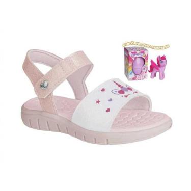 Imagem de Sandália Infantil Menina Kidy Toys Unicórnio Ovo Surpresa, 28