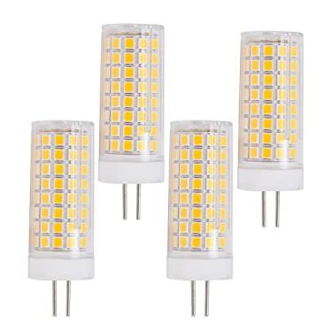 Imagem de Minsily Lâmpada LED 10W G8 regulável 85W equivalente a halogênio GY8.6 G8 base de dois pinos lâmpada LED milho 850LM 102 LEDs 2835 SMD 110V branco quente 3000K T4 G8 lâmpada LED para iluminação de