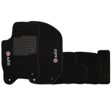 Imagem de Tapete Carpete Grand Siena 2012 à 2021 Logo Bordado Jogo 5 Peças Perso