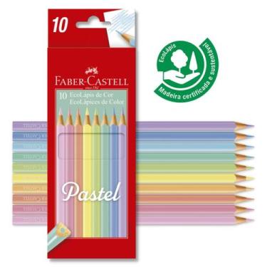 Imagem de Lápis de cor Tons Pastel Faber-Castell com 10 cores