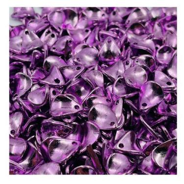 Imagem de Pingente Pétala Leitosa Rosa Irisada 14x11mm 50pçs 10g Bijuteria - Mac