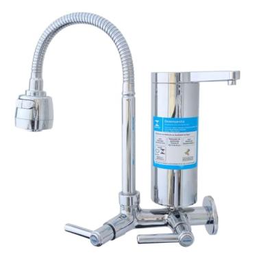 Imagem de 2161 C80 Torneira Goumet Metal Cromado Com Filtro Pró Saúde de Parede Para Cozinha