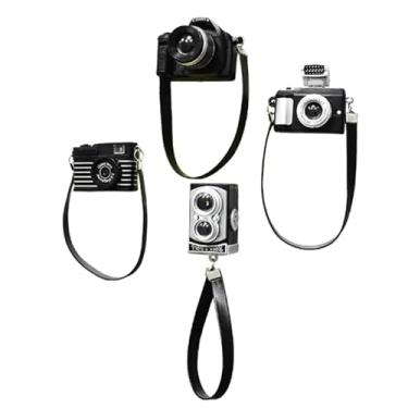 Imagem de OUFEIJIA 4 peças retrô tridimensional personalidade ímã câmera geladeira adesivo ímã cozinha geladeira ímã decoração casa ímãs divertidos