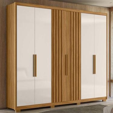 Imagem de Guarda Roupa Grande com Ripado 260x230cm Araguaia Moval - Moval Móveis