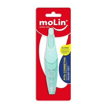 Imagem de Fita Corretiva Pastel, Retrátil Neo 5mm x 5m, Molin