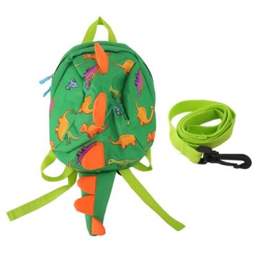 Imagem de Mochila Infantil de Dinossauro para Meninos e Meninas, Mochila de Segurança Anti-perda de Desenho Animado Com Rédeas Arnês de Segurança para Caminhada Bonito para Crianças Cinto