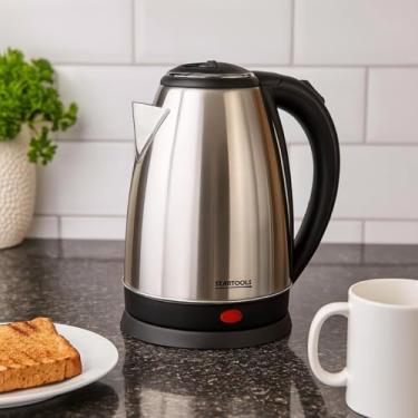 Imagem de Chaleira Jarra Bule Elétrica 2 Litros 127V 1000W Ferve Agua Rapido Termica Café Chá Alta Perfomance - Inox