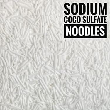 Imagem de AZBB SCS Surfactante de macarrão para produtos de cuidados com a pele - Macarrão de sulfato de coco de sódio para conjunto de xampu, condicionador, suprimentos para fabricação de sabão, loção corporal