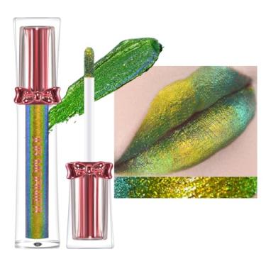 Imagem de JUR MORNIER Super Stay Lip Gloss, Multichrome Colorstay Overtime Lipcolor, Maquiagem Líquida com Glitter Instantâneo Altamente Pigmentado, 0,12 Fl Oz (03, 3,5 ml)