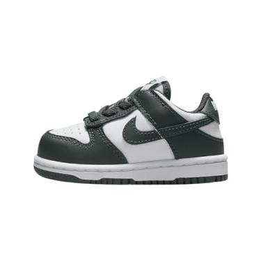 Imagem de Nike Tênis infantil Dunk Low, Branco/Branco/Verde Vintage, 19