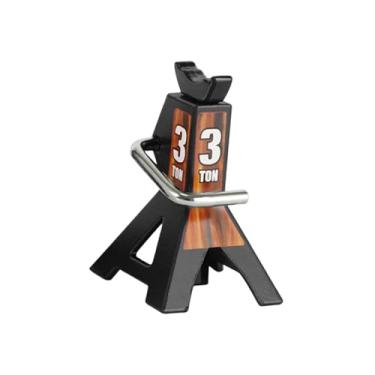 Imagem de Dynwave Macaco de chão para carro RC de 3 toneladas, mini brinquedo universal, decoração com altura ajustável para carro de controle remoto em escala 1/10, Preto