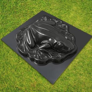 Imagem de Molde de concreto em forma de sapo 3D plástico ABS de 2 mm - molde pequeno de sapo para cimento - pavimentação faça você mesmo, decoração de jardim