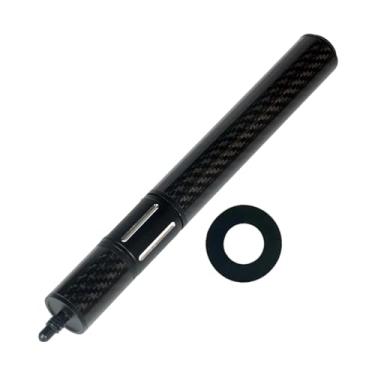 Imagem de menolana Extensão de taco de sinuca, extensão de taco de bilhar, prática, portátil, resistente, fácil instalação, preta, substituição, profissional, fibra de, Retrátil