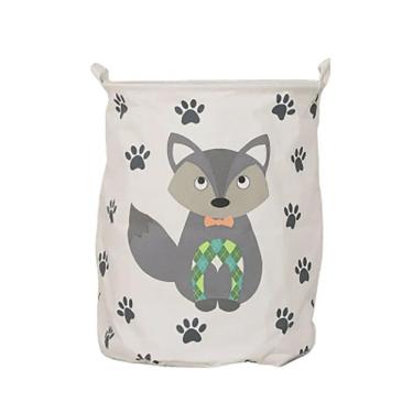 Imagem de Cesto Multiuso Organizador De Brinquedos Raposa 40X50